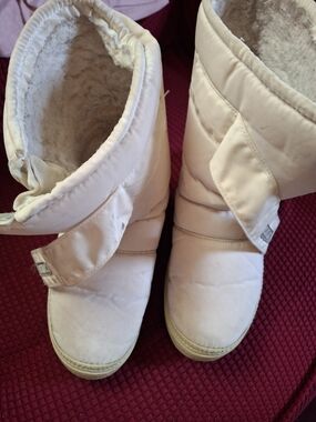 Tecnica Cream Quilted Insulated Winter Boots